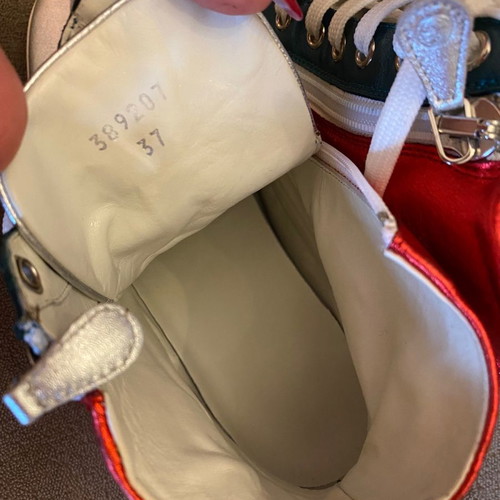 Gucci παιδικά μποτάκια δερμάτινα με φερμουάρ μεταχειρισμένα, πολύ μαλακά και άνετα