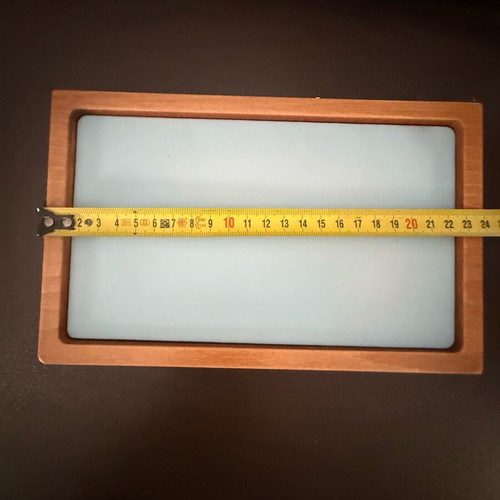 Jewelry display used, brown and sky blue color