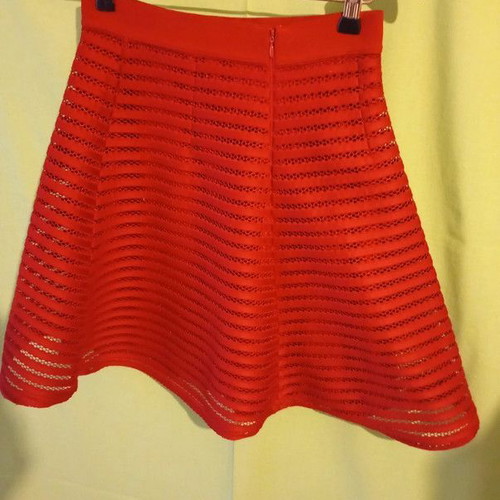 Red A-line skirt H&M like new, XS size