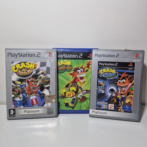 Crash παιχνίδια PS2 σαν καινούργια, σετ 3 τίτλοι