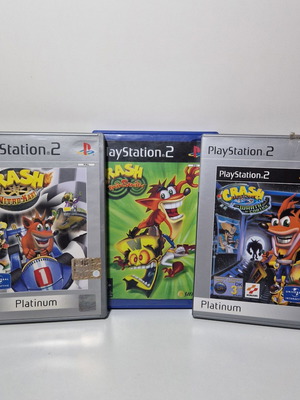 Crash παιχνίδια PS2 σαν καινούργια, σετ 3 τίτλοι