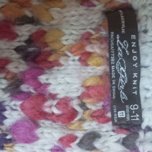 Knitted sleeveless vest for girl like new, multicolor, size 134 cm