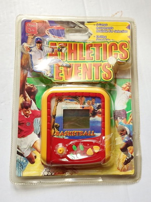 Athletics Events portable video game basketball new, vintage 90's, sealed