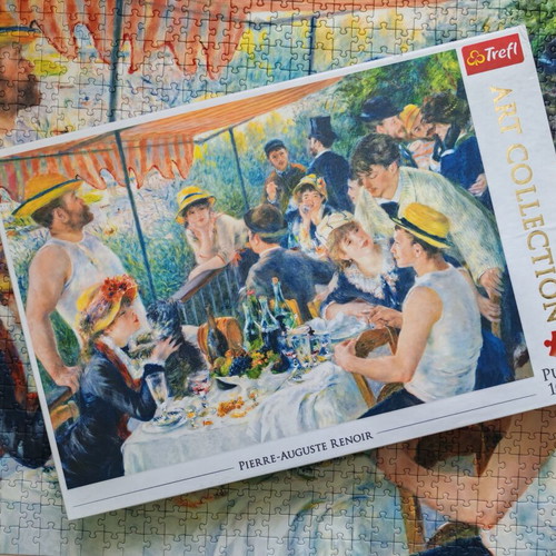 Trefl Puzzle 1000 pieces Pierre-Auguste Renoir Luncheon of the Boating Party like new
