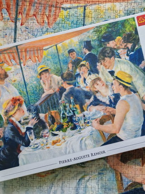 Trefl Puzzle 1000 pieces Pierre-Auguste Renoir Luncheon of the Boating Party like new