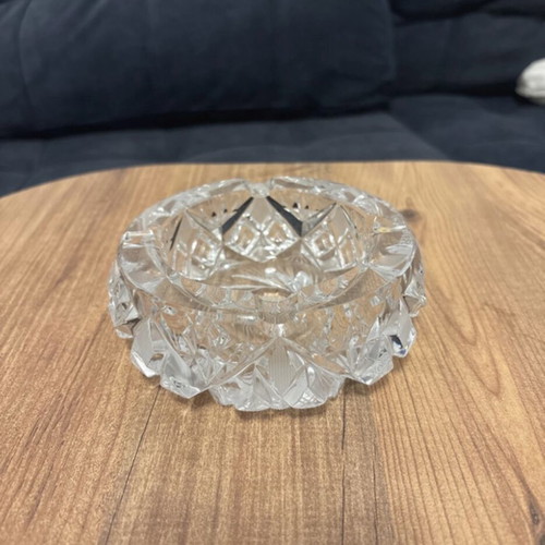 Crystal decorative ashtray