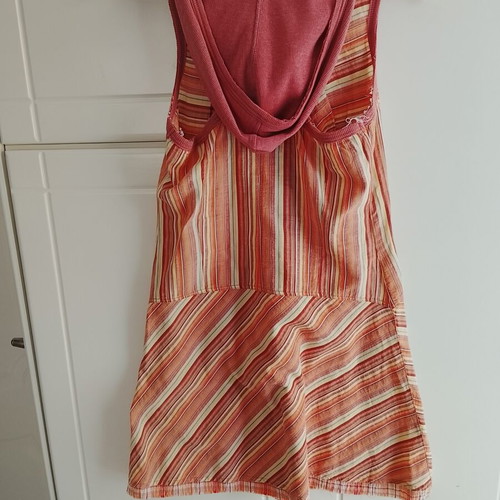 Attrattivo women's short dress used, medium size, striped pattern