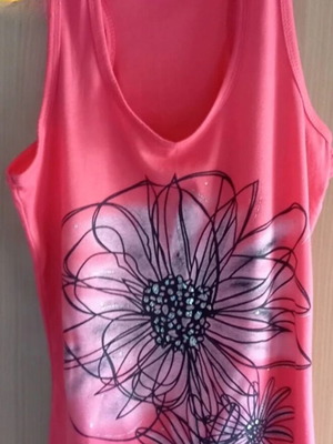 Blouse new slim fit, orange, size XL