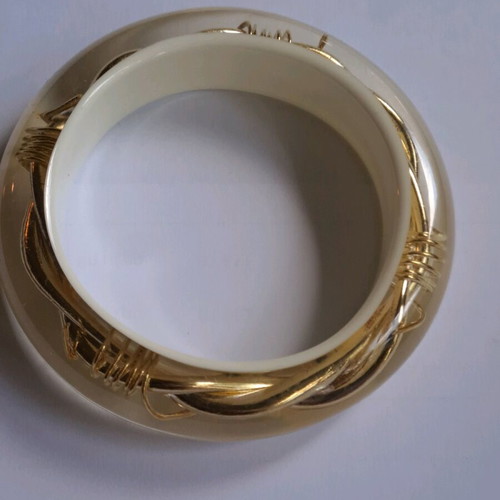 Bracelet bone with gold details like new