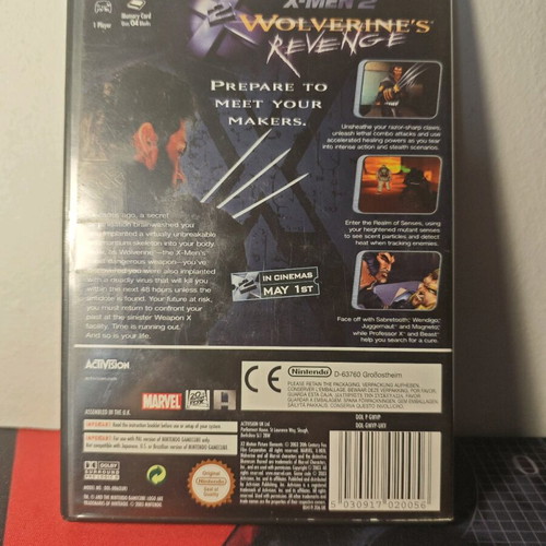 X-Men 2 Wolverine's Revenge Nintendo GameCube used, complete