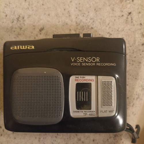 Aiwa TP 460 voice sensor recording cassette player, non working, used