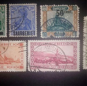 Γερμανια γραμματόσημα περιοχής Σααρ (Saargebiet)