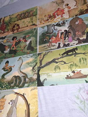 Disney collectible large cards with Mowgli 1972, new