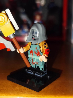 Butcher figure from Silent Hill like new with axe and stand