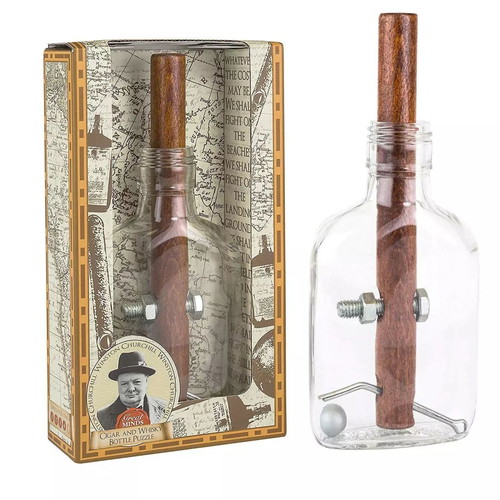 Puzzle Churchill's Cigar and Whisky Bottle new, sealed