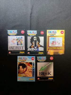 Panini One Piece Cards used, pack of 5