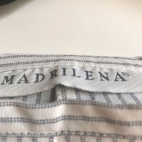 Madrilena women's straight-leg pants used, white, size L