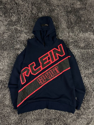 Philipp Plein Sport Hoodie like new, men's sweatshirt, size M, blue