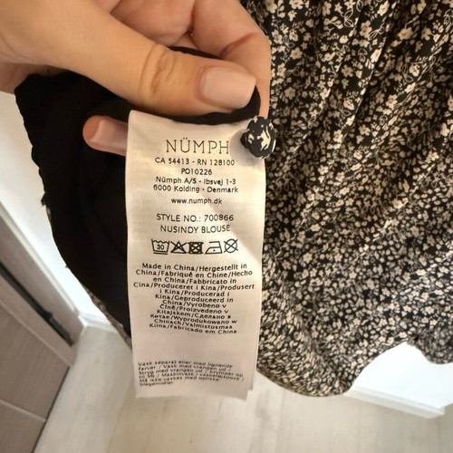 Numph blouse new, size S, black