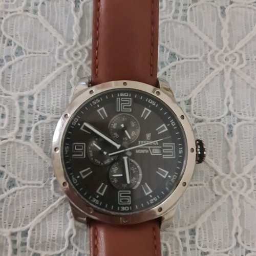 Festina wristwatch with brown strap