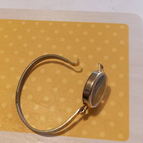 Alfex De Vecci cuff watch used, gold plated, non-working