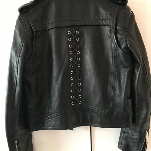 The Kooples leather jacket like new, size XXS, black