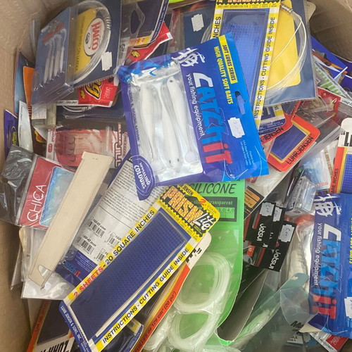 Fishing gear new, 2 boxes with various hooks and lures