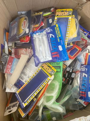 Fishing gear new, 2 boxes with various hooks and lures