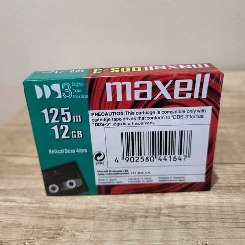 Maxell DDS-3 12GB new cassette