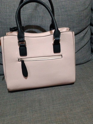 Medium size pink-black handbag like new