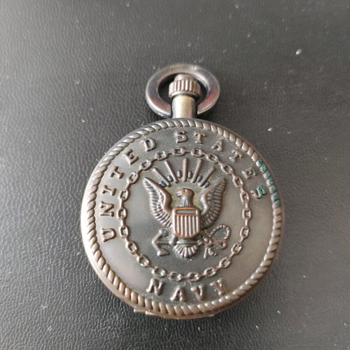Pierrot pocket watch used with United States Navy emblem