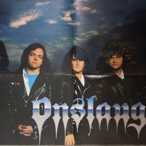 Accept Onslaught Testament double-sided poster used from Metal Hammer