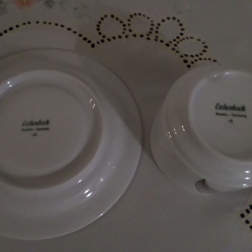 Eschenbach Bavaria Germany porcelain coffee tea cup set of 5 like new