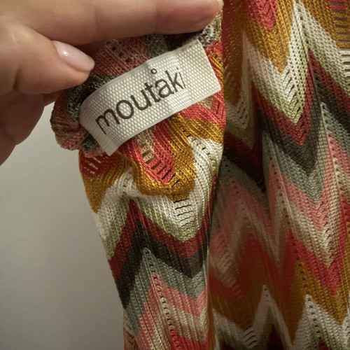 Moutaki knitted skirt like new, multicolor, sarong style