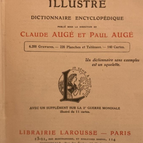 Nouveau Petit Larousse Illustré 1946 used, French dictionary