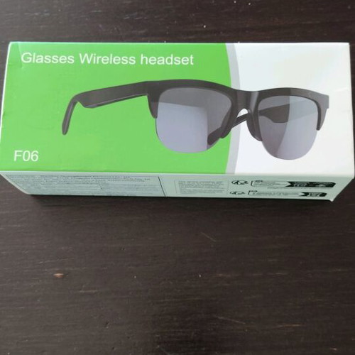 Smart glasses like new, black, Bluetooth wireless headset