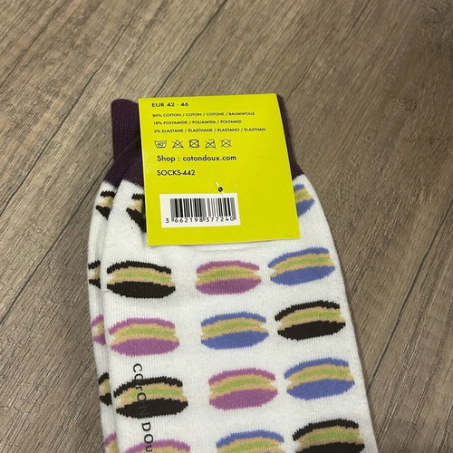 Coton Doux patterned socks new (42-46) 80% cotton