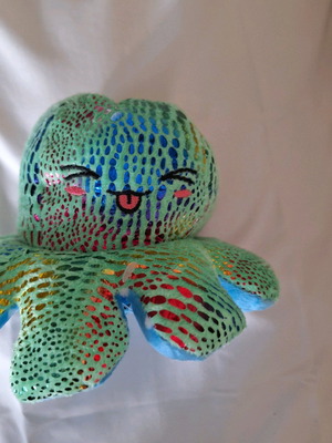 Octopus plush that changes mood new