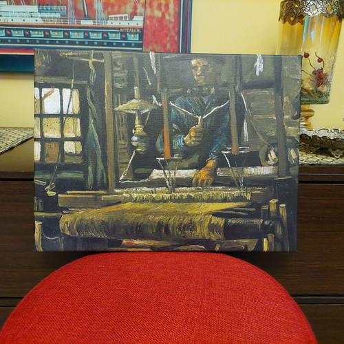 Vincent van Gogh A Weaver's Cottage canvas print new 40x30cm