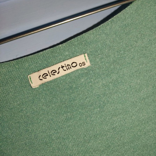 Celestino sleeveless blouse used, green one size