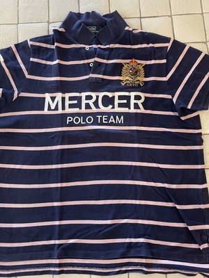 Polo Ralph Lauren shirt used, blue and pink, size XL