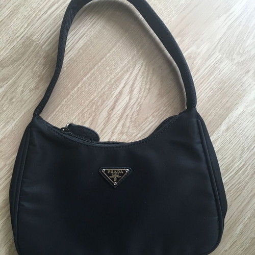 Prada Tessuto Sport black nylon handbag used