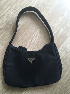 Prada Tessuto Sport black nylon handbag used