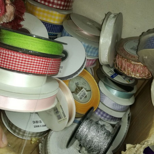 Multicolored cord ribbons for every use, new, pack of 90 pieces