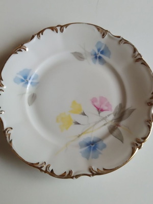 Vintage dessert plates used, set of 4 Hutschenreuther