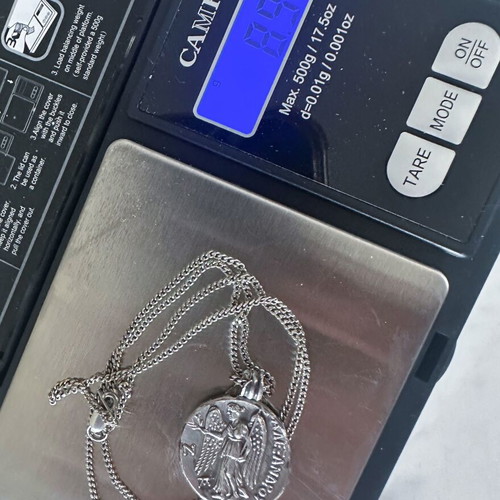 Vintage Greek silver 925 Athena & Nike pendant with chain
