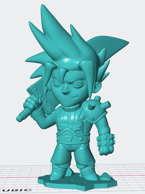 3D Cloud FF unpainted model 10 cm new