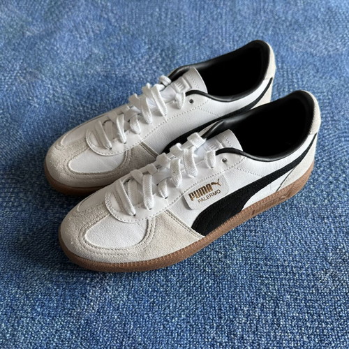 Puma Palermo women's sneakers size 40, black and white