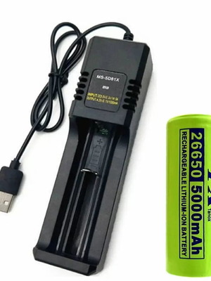 Φορτιστής μπαταριών Li-ion MS-5D81X καινούργιος με καλώδιο USB