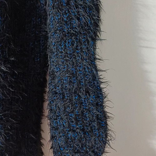 Paranoia sweater black with blue details like new, very warm